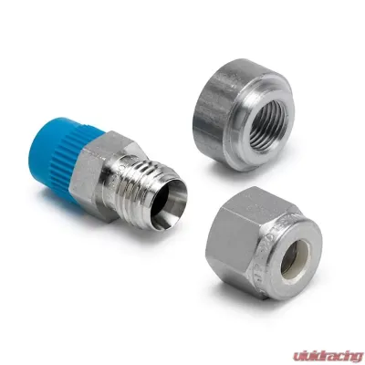 AutoMeter FITTING; THERMOCOUPLE COMPRESS; 1/4in.; 1/8in. NPTF MALE; STAINLESS; INCL. WELD - 5254