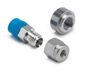 AutoMeter FITTING; THERMOCOUPLE COMPRESS; 3/16in.; 1/8in. NPTF MALE; STAINLESS; INCL WELD