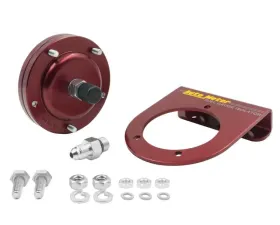 AutoMeter FUEL PRESS ISOLATOR KIT; FOR 15 PSI GAUGES; RED ANODIZED ALUMINUM;-4AN FITTINGS