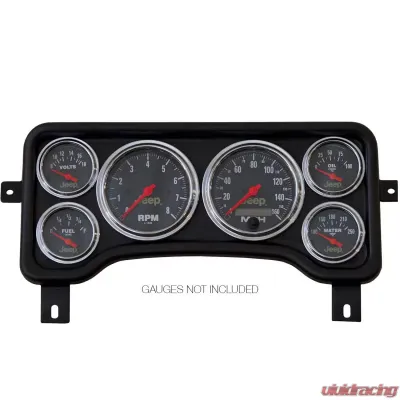 AutoMeter GAUGE MOUNT; DIRECT FIT DASH PANEL; 6 GAUGE (3 3/8in. X2; 2 1/16in. X4); JEEP TJ Jeep - 5381