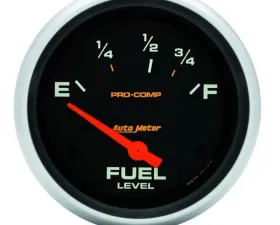 AutoMeter GAUGE; FUEL LEVEL; 2 5/8in.; 73OE TO 10OF; ELEC; PRO-COMP