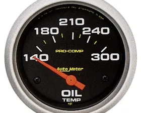 AutoMeter GAUGE; OIL TEMP; 2 5/8in.; 140-300deg.F; ELECTRIC; PRO-COMP