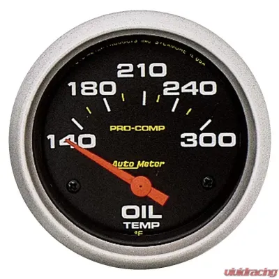 AutoMeter GAUGE; OIL TEMP; 2 5/8in.; 140-300deg.F; ELECTRIC; PRO-COMP - 5447