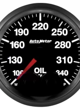 AutoMeter GAUGE; OIL TEMP; 2 1/16in.; 340deg.F; STEPPER MTR W/PK/WRN; ELITE; W/O PRO-CONTR                                     - 5640-05702 - Image 7