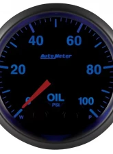 AutoMeter GAUGE; OIL PRESS; 2 1/16in.; 100PSI; STPR MTR W/PK/WRN; ELITE; W/O PRO-CONTROL                                     - 5652-05702 - Image 2