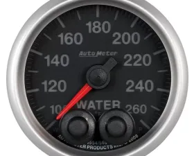AutoMeter GAUGE; WTEMP; 2 1/16in.; 260deg.F; STEPPER MOTOR W/PEAK/WARN; ELITE; HIGH TEMP C