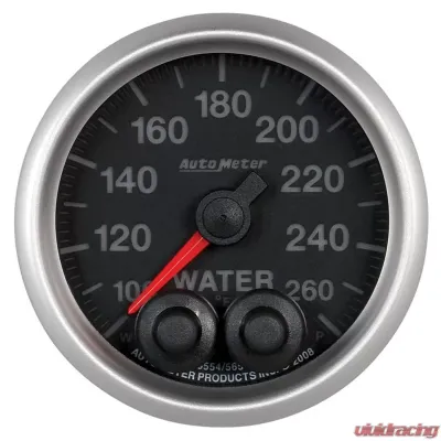 AutoMeter GAUGE; WTEMP; 2 1/16in.; 260deg.F; STEPPER MOTOR W/PEAK/WRN; ELITE; W/O PRO-CONT - 5654-05702