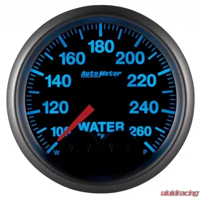 AutoMeter GAUGE; WTEMP; 2 1/16in.; 260deg.F; STEPPER MOTOR W/PEAK/WRN; ELITE; W/O PRO-CONT - 5654-05702