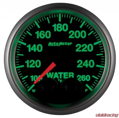 AutoMeter GAUGE; WTEMP; 2 1/16in.; 260deg.F; STEPPER MOTOR W/PEAK/WRN; ELITE; W/O PRO-CONT - 5654-05702
