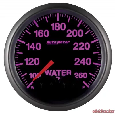 AutoMeter GAUGE; WTEMP; 2 1/16in.; 260deg.F; STEPPER MOTOR W/PEAK/WRN; ELITE; W/O PRO-CONT - 5654-05702