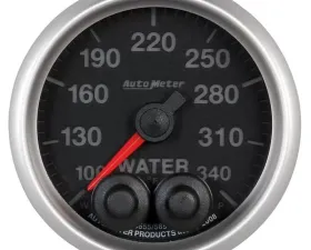 AutoMeter GAUGE; WTEMP; 2 1/16in.; 340deg.F; STEPPER MOTOR W/PEAK/WARN; ELITE; HIGH TEMP C