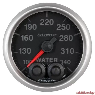AutoMeter GAUGE; WTEMP; 2 1/16in.; 340deg.F; STEPPER MOTOR W/PEAK/WRN; ELITE; W/O PRO-CONT - 5655-05702