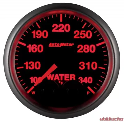 AutoMeter GAUGE; WTEMP; 2 1/16in.; 340deg.F; STEPPER MOTOR W/PEAK/WRN; ELITE; W/O PRO-CONT - 5655-05702