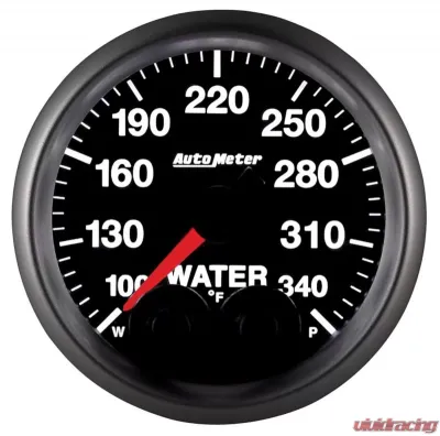 AutoMeter GAUGE; WTEMP; 2 1/16in.; 340deg.F; STEPPER MOTOR W/PEAK/WRN; ELITE; W/O PRO-CONT - 5655-05702