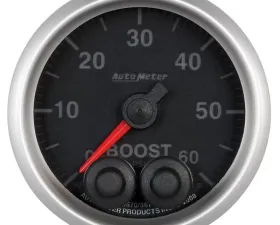 AutoMeter GAUGE; BOOST; 2 1/16in.; 60PSI; DIGITAL STEPPER MOTOR W/PEAK/WARN; ELITE