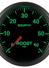 AutoMeter GAUGE; BOOST; 2 1/16in.; 60PSI; DIGITAL STEPPER MOTOR W/PEAK/WARN; ELITE                                     - 5670 - Image 4