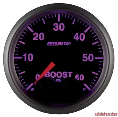 AutoMeter GAUGE; BOOST; 2 1/16in.; 60PSI; DIGITAL STEPPER MOTOR W/PEAK/WARN; ELITE - 5670