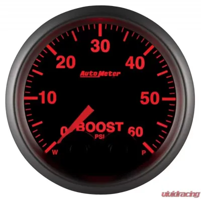 AutoMeter GAUGE; BOOST; 2 1/16in.; 60PSI; DIGITAL STEPPER MOTOR W/PEAK/WARN; ELITE - 5670