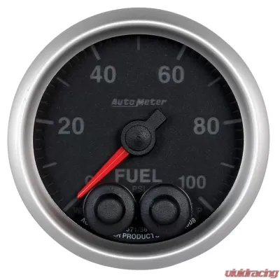 AutoMeter GAUGE; FUELP; 2 1/16in.; 100PSI; DIGITAL STPR MTR W/PK/WRN; ELITE;-4AN SENSOR - 5671-05702-A