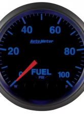 AutoMeter GAUGE; FUELP; 2 1/16in.; 100PSI; DIGITAL STPR MTR W/PK/WRN; ELITE;-4AN SENSOR                                     - 5671-05702-A - Image 2
