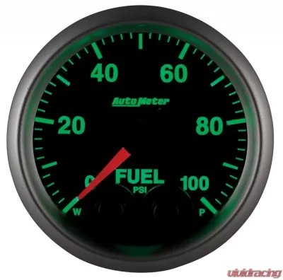 AutoMeter GAUGE; FUELP; 2 1/16in.; 100PSI; DIGITAL STPR MTR W/PK/WRN; ELITE;-4AN SENSOR - 5671-05702-A