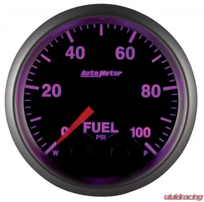 AutoMeter GAUGE; FUELP; 2 1/16in.; 100PSI; DIGITAL STPR MTR W/PK/WRN; ELITE;-4AN SENSOR - 5671-05702-A