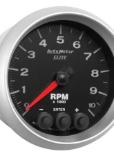 AutoMeter GAUGE; TACH; 3 3/8in.; 10K RPM; IN-DASH W/SHIFT LIGHT/PEAK MEM; ELITE                                     - 5697 - Image 5