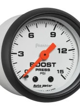 AutoMeter GAUGE; BOOST; 2 1/16in.; 15PSI; MECHANICAL; PHANTOM                                     - 5702 - Image 3