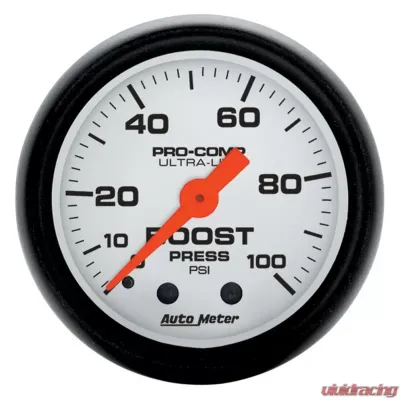 AutoMeter GAUGE; BOOST; 2 1/16in.; 100PSI; MECHANICAL; PHANTOM - 5706