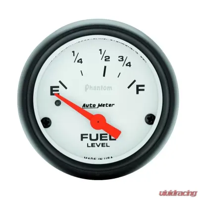AutoMeter GAUGE; FUEL LEVEL; 2 1/16in.; 73OE TO 10OF; ELEC; PHANTOM - 5715