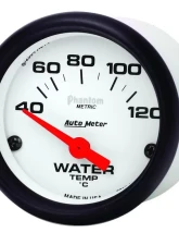 AutoMeter GAUGE; WATER TEMP; 2 1/16in.; 40-120deg.C; ELECTRIC; PHANTOM                                     - 5737-M - Image 2