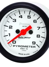 AutoMeter GAUGE; PYROMETER (EGT); 2 1/16in.; 900deg.C; DIGITAL STEPPER MOTOR; PHANTOM                                     - 5744-M - Image 2