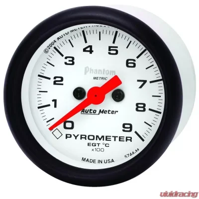 AutoMeter GAUGE; PYROMETER (EGT); 2 1/16in.; 900deg.C; DIGITAL STEPPER MOTOR; PHANTOM - 5744-M