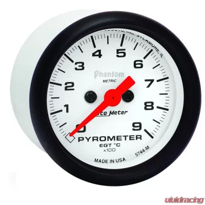 AutoMeter GAUGE; PYROMETER (EGT); 2 1/16in.; 900deg.C; DIGITAL STEPPER MOTOR; PHANTOM - 5744-M