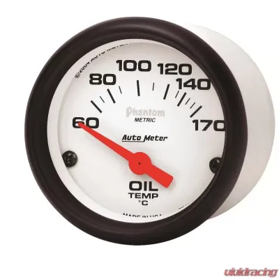 AutoMeter GAUGE; OIL TEMP; 2 1/16in.; 60-170deg.F; ELECTRIC; PHANTOM - 5748-M
