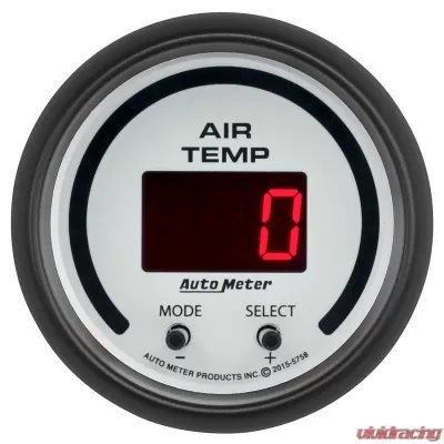 AutoMeter GAUGE; AIR TEMP; DUAL; 2 1/16in.; 0-300deg.F; DIGITAL; PHANTOM - 5758