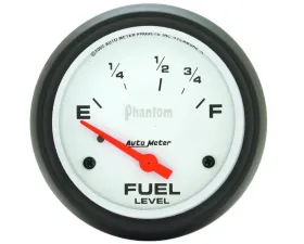 AutoMeter GAUGE; FUEL LEVEL; 2 5/8in.; 73OE TO 10OF; ELEC; PHANTOM