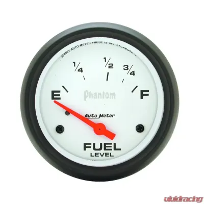 AutoMeter GAUGE; FUEL LEVEL; 2 5/8in.; 73OE TO 10OF; ELEC; PHANTOM - 5815