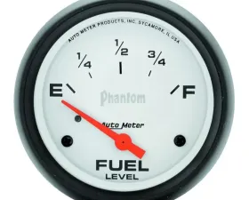 AutoMeter GAUGE; FUEL LEVEL; 2 5/8in.; 240OE TO 33OF; ELEC; PHANTOM