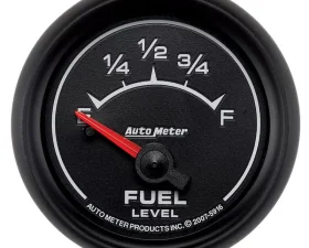 AutoMeter GAUGE; FUEL LEVEL; 2 1/16in.; 240OE TO 33OF; ELEC; ES