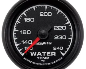 AutoMeter GAUGE; WATER TEMP; 2 1/16in.; 120-240deg.F; MECHANICAL; ES