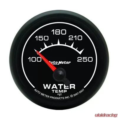 AutoMeter GAUGE; WATER TEMP; 2 1/16in.; 100-250deg.F; ELECTRIC; ES - 5937