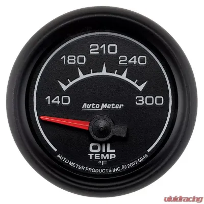 AutoMeter GAUGE; OIL TEMP; 2 1/16in.; 140-300deg.F; ELECTRIC; ES - 5948
