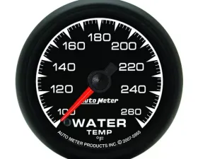 AutoMeter GAUGE; WATER TEMP; 2 1/16in.; 100-260deg.F; DIGITAL STEPPER MOTOR; ES