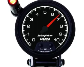 AutoMeter GAUGE; TACHOMETER; 3 3/4in.; 10K RPM; PEDESTAL W/EXT. QUICK-LITE; ES