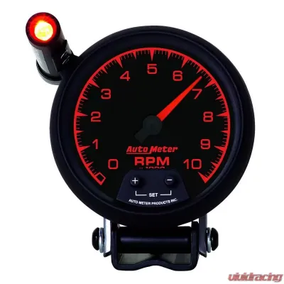AutoMeter GAUGE; TACHOMETER; 3 3/4in.; 10K RPM; PEDESTAL W/EXT. QUICK-LITE; ES - 5990