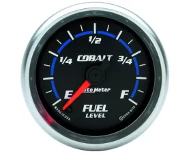 AutoMeter GAUGE; FUEL LEVEL; 2 1/16in.; 0-280O PROGRAMMABLE; COBALT