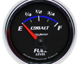 AutoMeter GAUGE; FUEL LEVEL; 2 1/16in.; 240OE TO 33OF; ELEC; COBALT