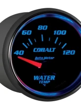 AutoMeter GAUGE; WATER TEMP; 2 1/16in.; 40-120deg.C; ELECTRIC; COBALT                                     - 6137-M - Image 4