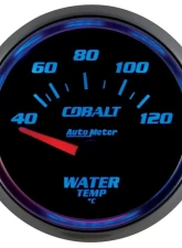 AutoMeter GAUGE; WATER TEMP; 2 1/16in.; 40-120deg.C; ELECTRIC; COBALT                                     - 6137-M - Image 2